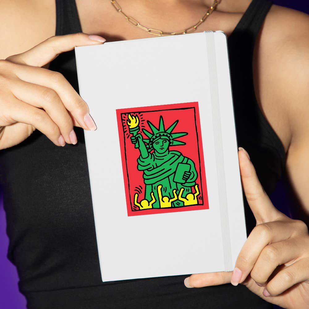 Statue of Liberty Sticker - Keith Haring