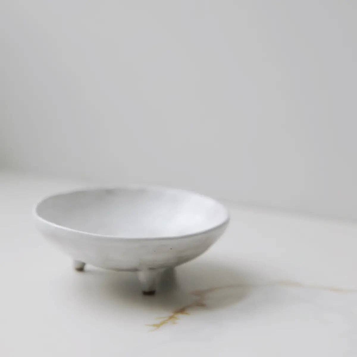 Footed ceramic bowl