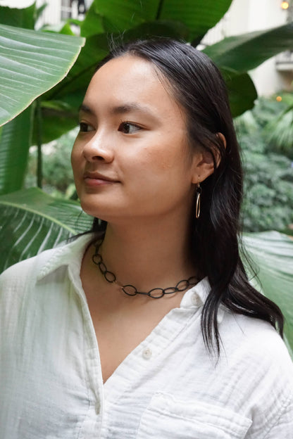 Ruth Necklace, Steel and Silver