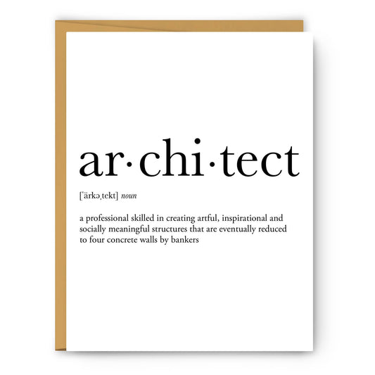 Architect Definition Notecard
