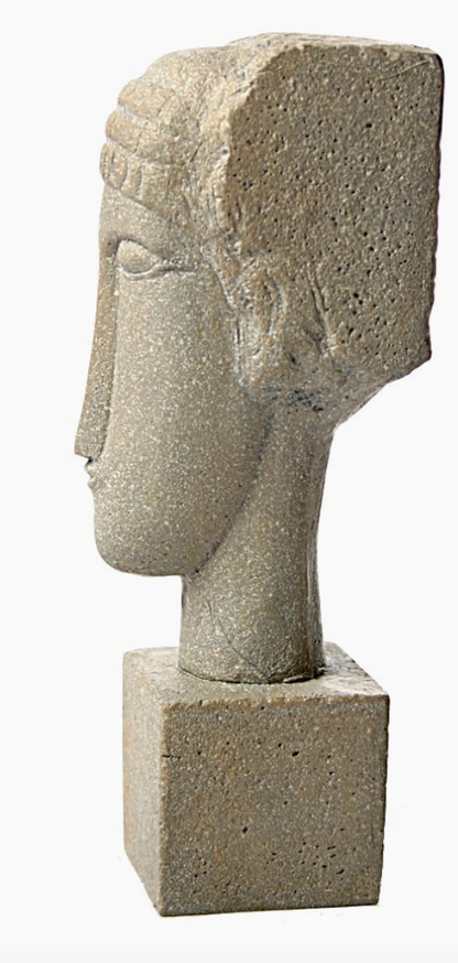 Modigliani Cubic Head Sculpture