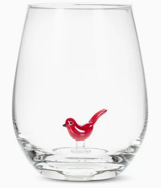 Cardinal Icon Stemless Wine Glass