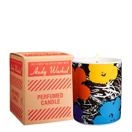 Warhol Flowers Candle