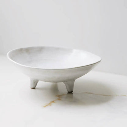 Footed ceramic bowl