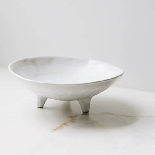 Footed ceramic bowl