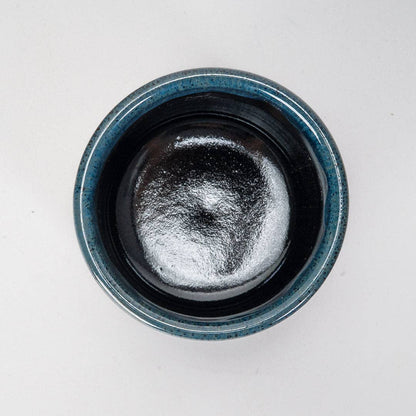 Navy and Black Yunomi Tea Cup