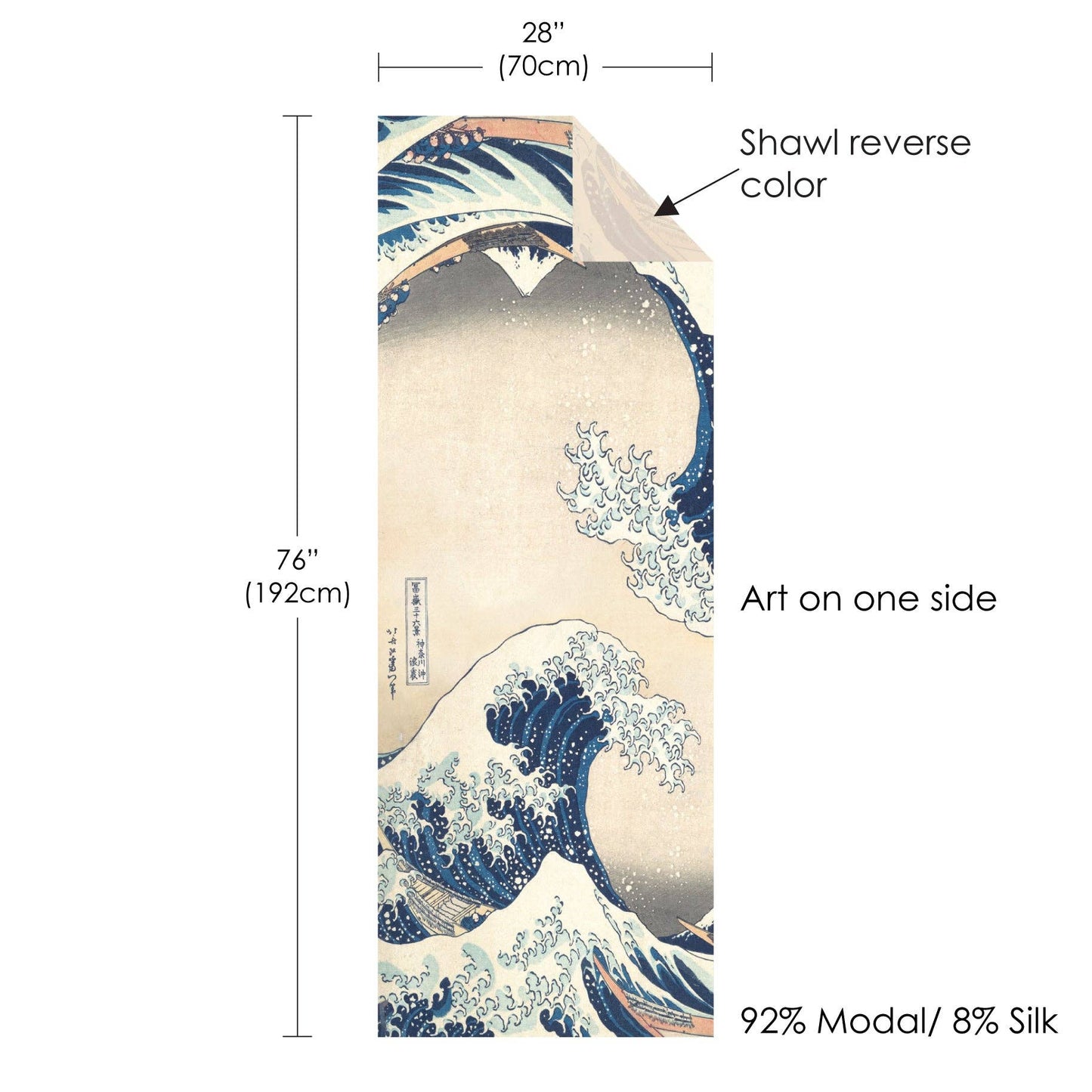 Great Wave Silk Shawl