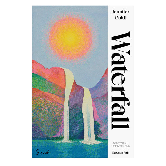 Jennifer Guidi Waterfall Poster, Gagosian (Signed)