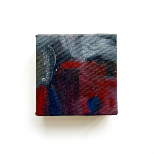 Katherine Lock, Storm Pattern, acrylic painting on a white background